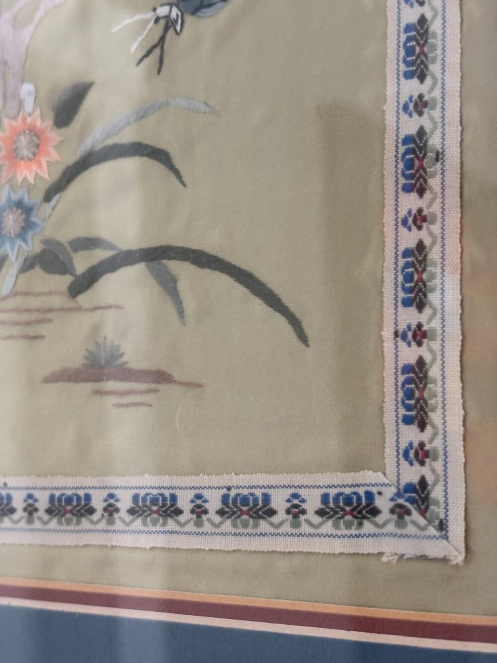 Vintage Silk Embroidery - Framed - Picture 3 of 9